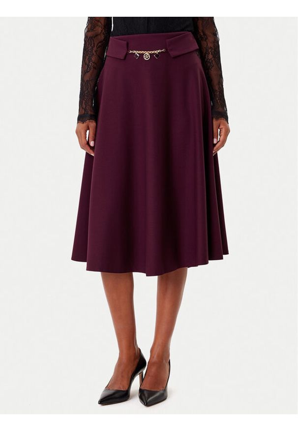 Rinascimento Spódnica trapezowa CFC0126216003 Bordowy Regular Fit. Kolor: czerwony. Materiał: syntetyk