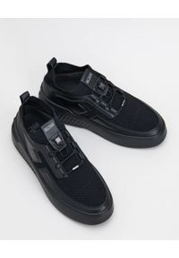 TOD'S - Czarne sneakersy ze skóry. Zapięcie: bez zapięcia. Kolor: czarny. Materiał: skóra #13