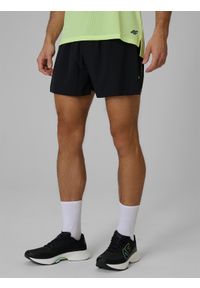 4f - 4F Spodenki do biegania szybkoschnące męskie - czarne L. Stan: podwyższony. Kolor: czarny. Materiał: tkanina. Sport: fitness #2