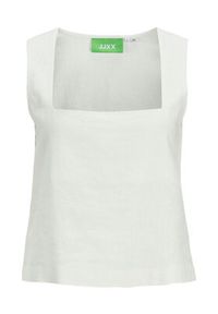 JJXX Top Breeze 12269734 Biały Relaxed Fit. Kolor: biały. Materiał: wiskoza, len #8