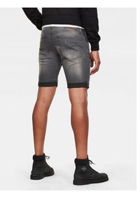 G-Star RAW - G-Star Raw Szorty jeansowe 3301 D10481-6132 Szary Slim Fit. Kolor: szary. Materiał: bawełna