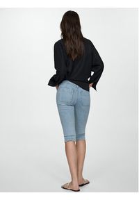 mango - Mango Spodnie capri Lora 77020356 Niebieski Skinny Fit. Kolor: niebieski #7