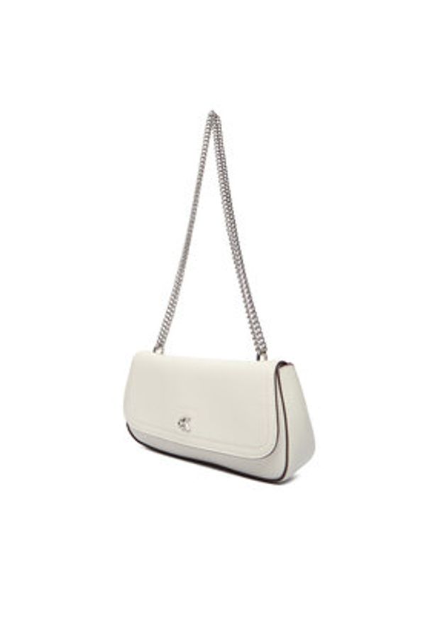 Calvin Klein Torebka Ck Convertible Chain Small Bag LV04F3172G Biały. Kolor: biały. Materiał: skórzane