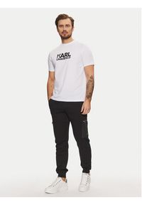 Karl Lagerfeld - KARL LAGERFELD Spodnie dresowe 705071 551900 Czarny Regular Fit. Kolor: czarny. Materiał: bawełna #3