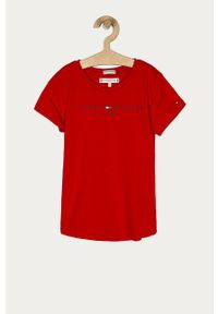 TOMMY HILFIGER - Tommy Hilfiger - T-shirt dziecięcy 74-176 cm. Okazja: na co dzień. Kolor: czerwony. Materiał: bawełna, dzianina. Wzór: nadruk. Styl: casual #1