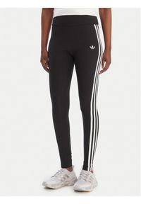 Adidas - adidas Legginsy 3-Stripes KD5572 Czarny Slim Fit. Kolor: czarny. Materiał: bawełna #1