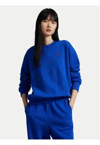 Polo Ralph Lauren Bluza 211971697005 Niebieski Relaxed Fit. Typ kołnierza: polo. Kolor: niebieski. Materiał: bawełna
