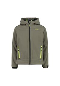 Kurtka dziecięca turystyczna CMP 3A00094. Kolor: zielony. Materiał: softshell. Styl: sportowy #1