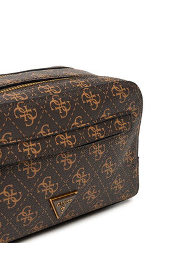 Guess Kosmetyczka PMMILO P5461 Brązowy. Kolor: brązowy. Materiał: skóra