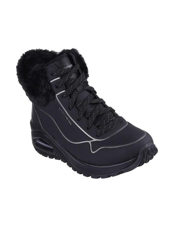 skechers - Buty damskie SKECHERS Uno Rugged Fall Shimmer. Kolor: czarny. Model: Skechers Sport. Sport: turystyka piesza