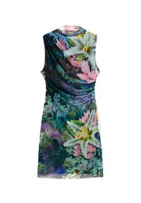 Desigual Sukienka letnia Carrington 26SWVK40 Zielony Slim Fit. Kolor: zielony. Materiał: syntetyk. Sezon: lato #4