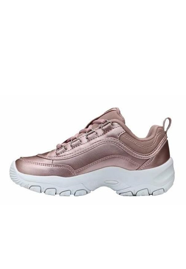 Buty do chodzenia dla dzieci Fila Strada F Low JR. Zapięcie: sznurówki. Kolor: różowy. Materiał: materiał, syntetyk. Szerokość cholewki: normalna. Sport: turystyka piesza