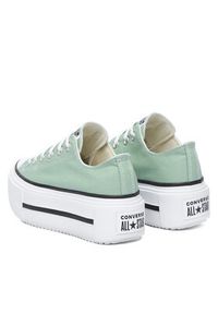 Converse Trampki Ctas Lift Double Stack A18862C Zielony. Kolor: zielony. Materiał: materiał #2