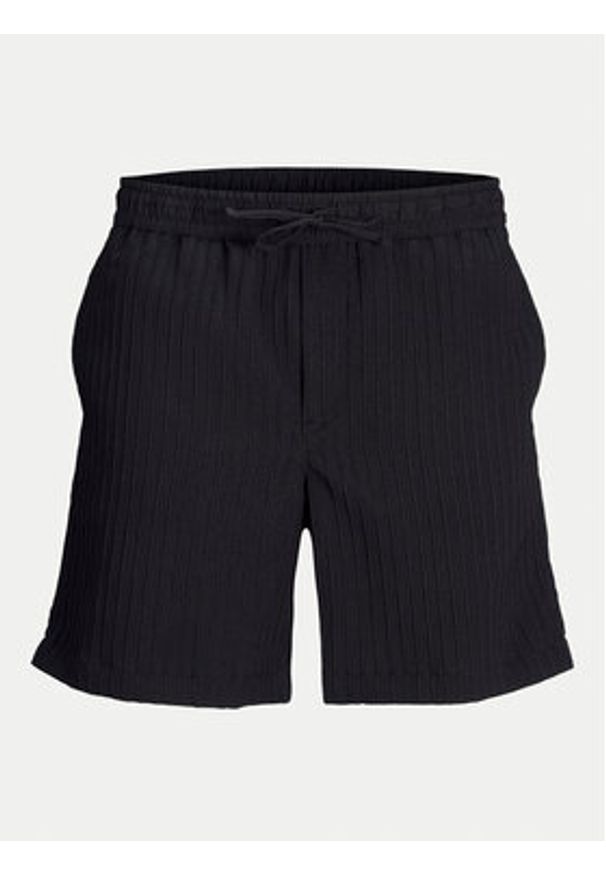 Jack & Jones - Jack&Jones Szorty materiałowe Jaiden 12269672 Czarny Relaxed Fit. Kolor: czarny. Materiał: syntetyk