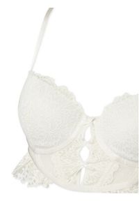 Hunkemöller Biustonosz z fiszbiną 302382 Écru. Materiał: syntetyk