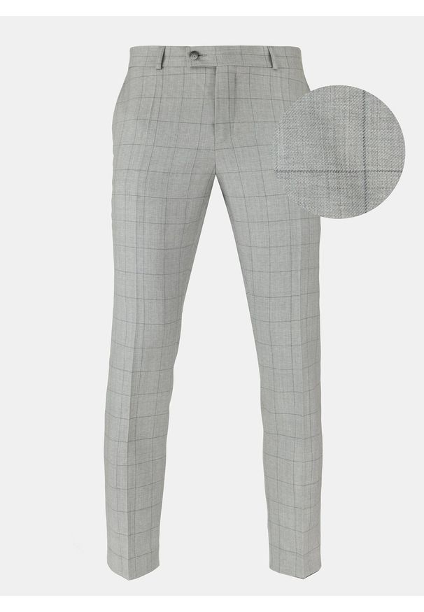 Pako Lorente - PAKO LORENTE – Spodnie męskie garniturowe ALAN PPLM9-6G-207-S. Materiał: tkanina, wełna