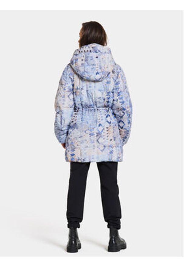 Didriksons Parka Sia Aop Wns Parka 504810 Niebieski Standard Fit. Kolor: niebieski. Materiał: syntetyk