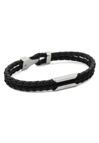 Diesel Bransoletka DX1247040 Czarny. Kolor: czarny