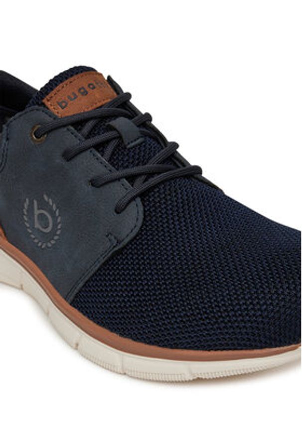 Bugatti Półbuty 341-AFA01-6900 Granatowy. Kolor: niebieski. Materiał: materiał