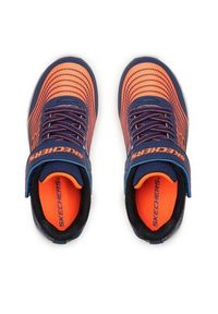 skechers - Skechers Sneakersy Microspec Max II 403930L/NVOR Granatowy. Kolor: niebieski. Materiał: skóra #4
