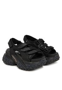 Buffalo Sandały Cerbo Sandal Track 1602366 Czarny. Kolor: czarny. Materiał: materiał #2