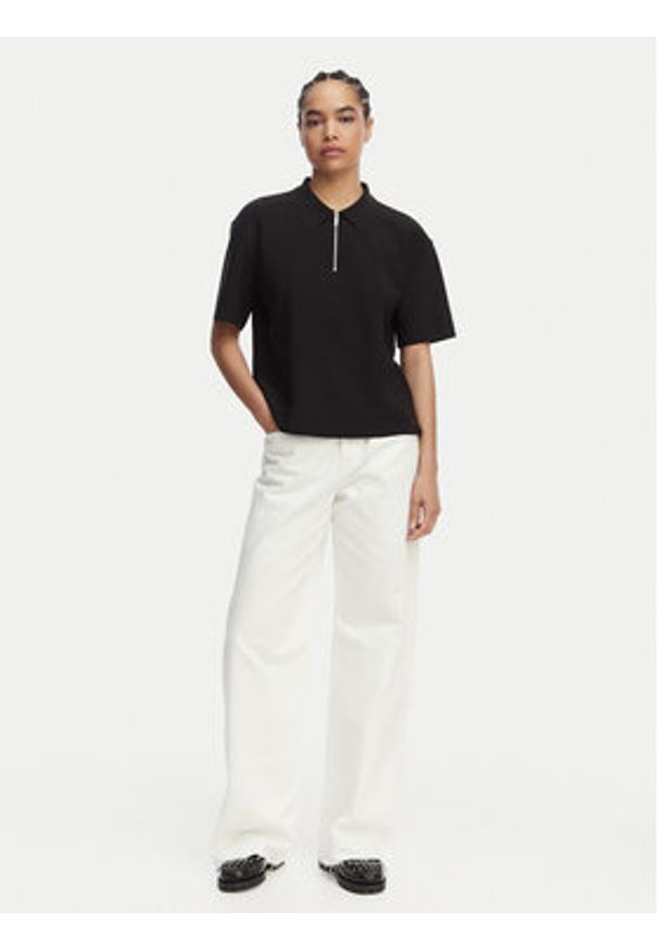 Calvin Klein Jeans Jeansy LV047F733G Kremowy Wide Leg. Kolor: kremowy