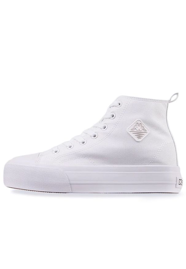 Buty Kappa Viska 243208OC-1010 - białe. Okazja: na co dzień. Kolor: biały. Materiał: materiał. Szerokość cholewki: normalna. Sport: turystyka piesza