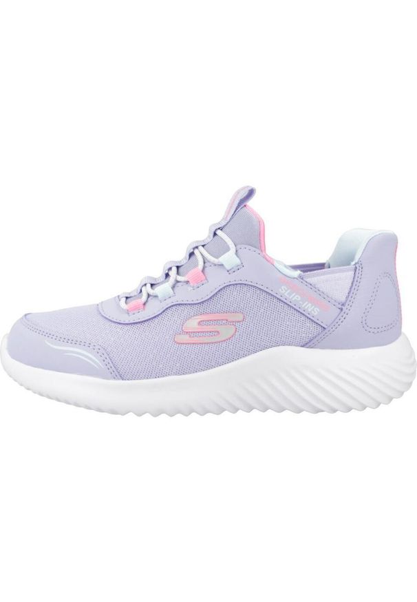 skechers - Tenisówki Skechers Model Bounder - Simple Cut Slip-ins Kolor Fioletowy. Kolor: fioletowy. Materiał: tkanina, syntetyk