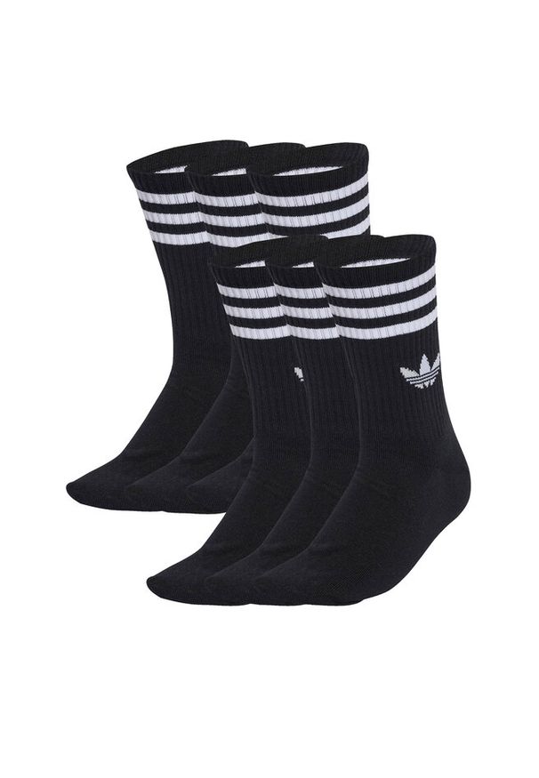 Adidas - Zestaw 6 par wysokich skarpet unisex adidas. Kolor: czarny