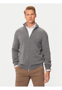 GANT - Gant Sweter 8030164 Szary Regular Fit. Kolor: szary. Materiał: bawełna #1