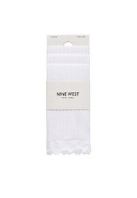 Nine West Skarpety CEO_AS_NW_01_Z_AW25 (3-PACK) Biały. Kolor: biały. Materiał: nylon, materiał