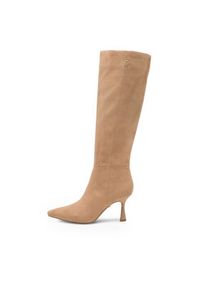 Nine West Kozaki MAIDA ZL23003-2CC Beżowy. Kolor: beżowy. Materiał: materiał #7