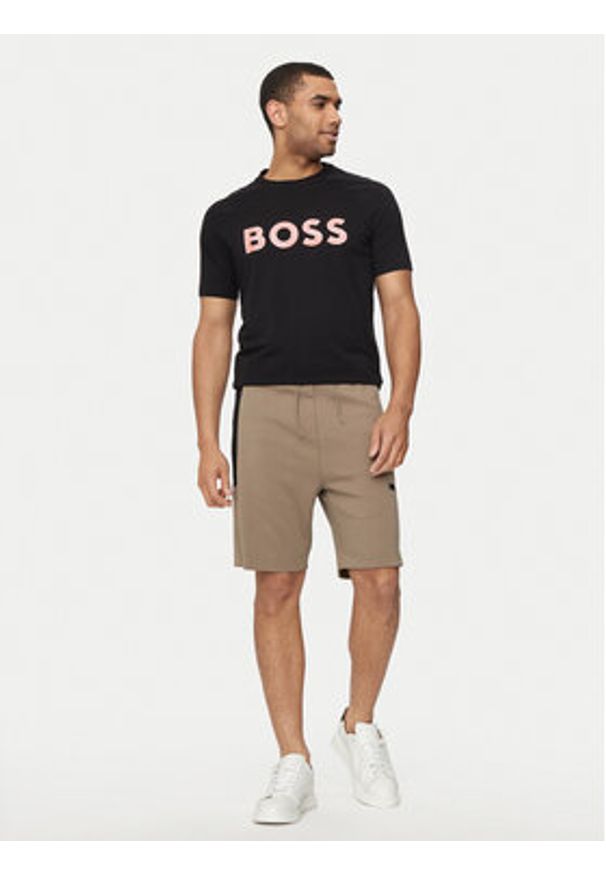 BOSS - Boss T-Shirt Teebero 1 50512999 Czarny Regular Fit. Kolor: czarny. Materiał: bawełna