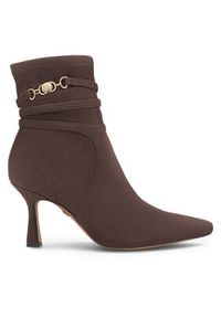 Nine West Botki LUBENA ZL23003CC Brązowy. Kolor: brązowy. Materiał: materiał #6