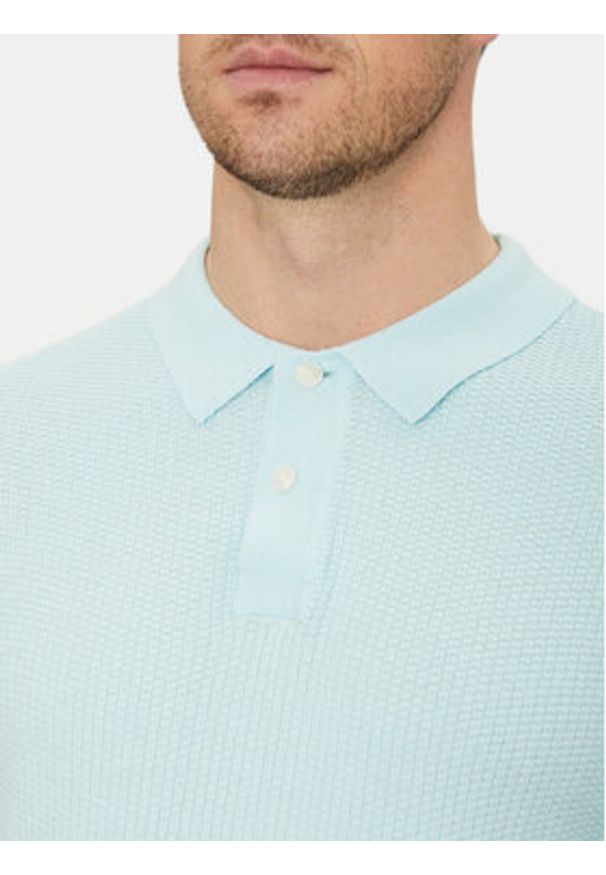 Blend Polo 20718361 Zielony Regular Fit. Typ kołnierza: polo. Kolor: zielony. Materiał: bawełna