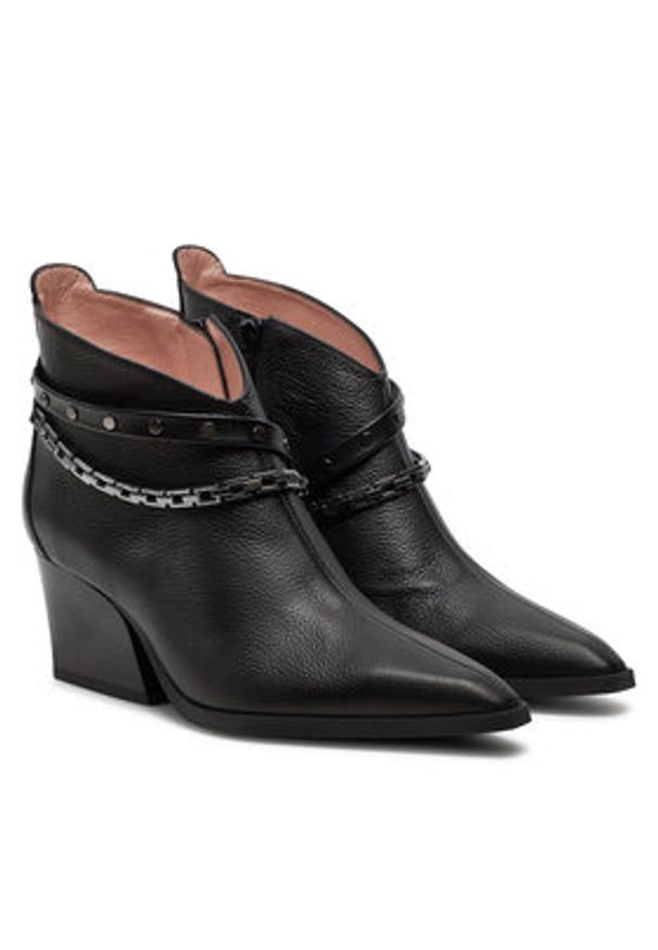 Hispanitas Botki Cervo-I24 HI243597 Czarny. Kolor: czarny. Materiał: skóra