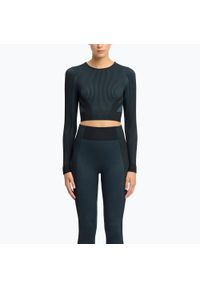 Reebok Fitness - Longsleeve Reebok RBK Lab Seamless Crop. Kolor: czarny. Długość rękawa: długi rękaw. Sport: fitness #1
