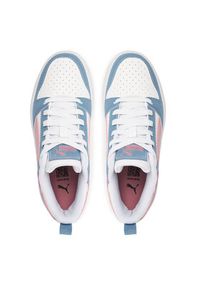 Puma Sneakersy Rebound V6 Lo Jr 393833 30 Biały. Kolor: biały. Materiał: skóra #4