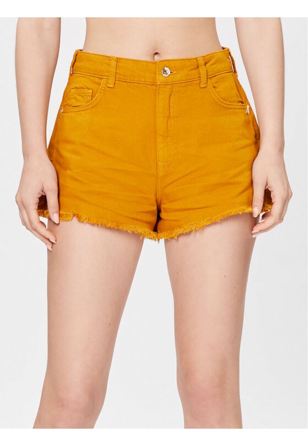 Patrizia Pepe Szorty jeansowe 2P1538/D045-B759 Brązowy Relaxed Fit. Kolor: brązowy. Materiał: bawełna