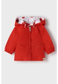 Mayoral Newborn kurtka dwustronna dziecięca kolor czerwony. Okazja: na co dzień. Typ kołnierza: kaptur. Kolor: czerwony. Długość rękawa: raglanowy rękaw. Styl: casual #5
