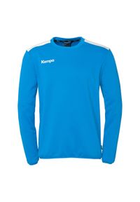 KEMPA - Bluza Kempa Emotion 27. Kolor: niebieski, biały, wielokolorowy. Wzór: napisy. Styl: elegancki