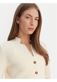 Luisa Spagnoli Kardigan Maranta 100360 Écru Regular Fit. Materiał: wełna #3