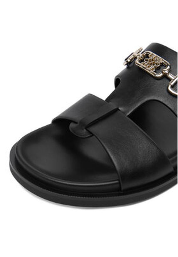 Nine West Klapki CEO-JDNW-05 Czarny. Kolor: czarny. Materiał: skóra