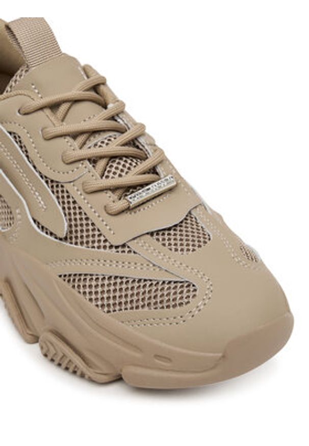 Steve Madden Sneakersy SM11004652 Beżowy. Kolor: beżowy. Materiał: skóra