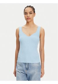 Vero Moda Top Willow 10326450 Niebieski Slim Fit. Kolor: niebieski. Materiał: wiskoza