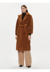 Sisley Płaszcz przejściowy 2XFQLN033 Brązowy Comfort Fit. Kolor: brązowy. Materiał: syntetyk #1