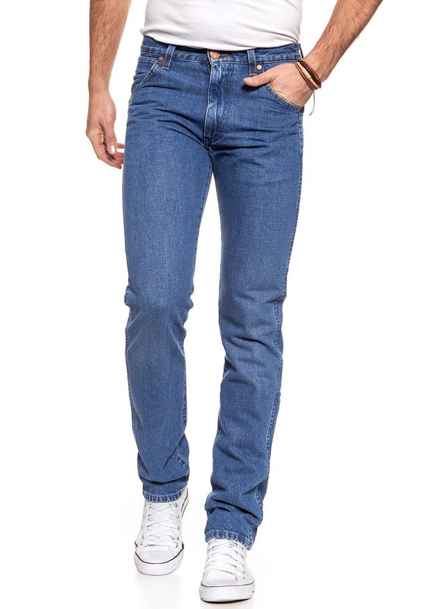 Wrangler - SPODNIE MĘSKIE WRANGLER STRAIGHT B&Y PITSTOP W11TGX161 112126029