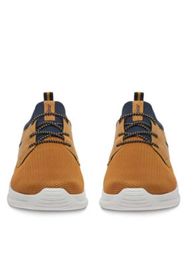 Rieker Sneakersy B7371-68 Miedziany. Kolor: brązowy. Materiał: syntetyk, materiał