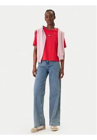 Tommy Jeans T-Shirt DW0DW22202 Czerwony Boxy Fit. Kolor: czerwony. Materiał: bawełna #3