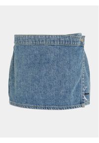 Calvin Klein Jeans Spódnica jeansowa IG0IG02371 Niebieski Regular Fit. Kolor: niebieski. Materiał: bawełna #4